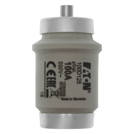 Eaton 100A Tag Fuse, 33 x 60mm, 500V [100D125]; 229-132