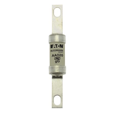 Eaton 20A Cartridge Fuse, 14 x 85mm [AAO20 20A 550V AC BS88 gG REF A2 FUSE]; 229-165