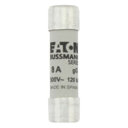 Eaton 8A gG/gL Cartridge Fuse, 10 x 38mm [C10G8 CYLINDRICAL FUSE 10 x 38 8A GG 500V AC]; 229-180