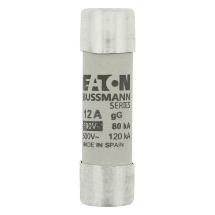 Eaton 12A gG/gL Cartridge Fuse, 14 x 51mm [C14G12]; 229-186