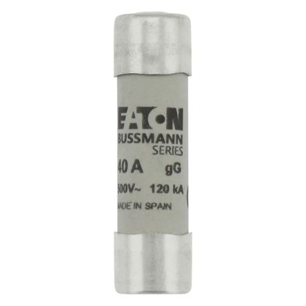 Eaton 40A Cartridge Fuses, 14 x 51mm [C14G40S]; 229-190