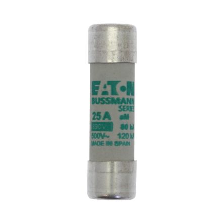 Eaton 25A Cartridge Fuses, 14 x 51mm [C14M25S]; 229-199