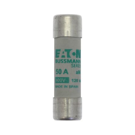 Eaton 50A Cartridge Fuses, 14 x 51mm [C14M50S]; 229-202