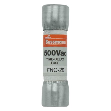 Eaton 20A Cartridge Fuse, 1.5 x 0.41in [FNQ-20]; 229-213