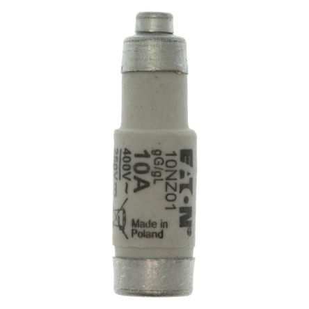 Eaton 10A Bottle Fuse, 400V [10NZ01 FUSE D01 10A 400V AC T GL/GG E14]; 229-231