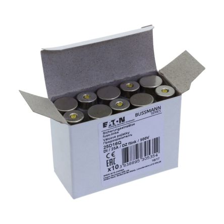 Eaton 25A F Ceramic Cartridge Fuse, DI [25D16Q]; 229-240