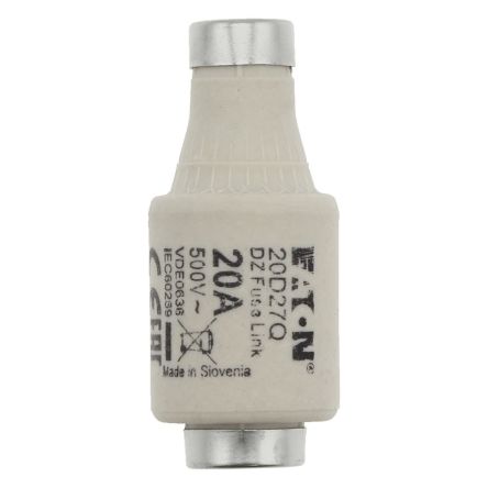 Eaton 20A Tag Fuse, 22 x 50mm, 500V [20D27Q]; 229-247