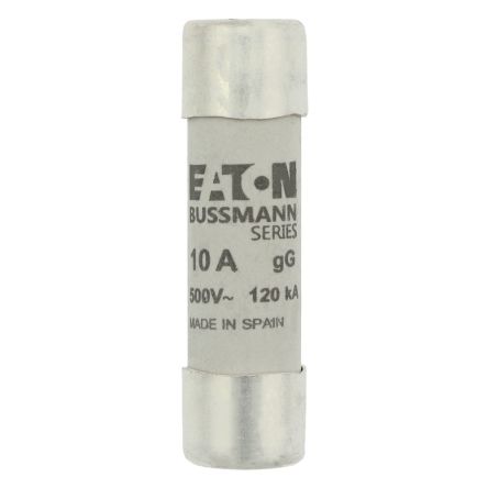 Eaton 10A Cartridge Fuses, 14 x 51mm [C14G10S CYL FUSE >STRIKER >14 x 51 10A GG 500V A]; 229-271
