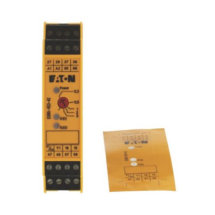 Eaton Eaton ESR5 ESR5 1 Auxiliary Contacts Expansion Module 24V ac/dc, Single Channel 4 Safety Contacts [118706 ESR5-VE3-42]; 229-394