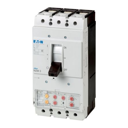 Eaton, Eaton Moeller NZM MCCB Molded Case Circuit Breaker 4P 400A, Breaking Capacity 9 kA, Fixed Mount [110907 NZMH3-4-AE400/250-T]; 229-482