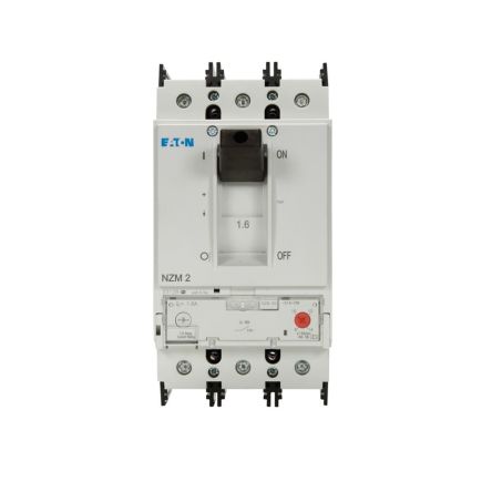 Eaton, Eaton Moeller NZM MCCB Molded Case Circuit Breaker 3P 2.4A, Breaking Capacity 25 kA, Fixed Mount [107652 NZMB2-S2,4-BT-CNA]; 229-604