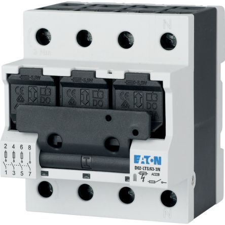 Eaton Switch Disconnector, 3 Pole, 63A Max Current [114321 D02-LTS/63-3N]; 229-943