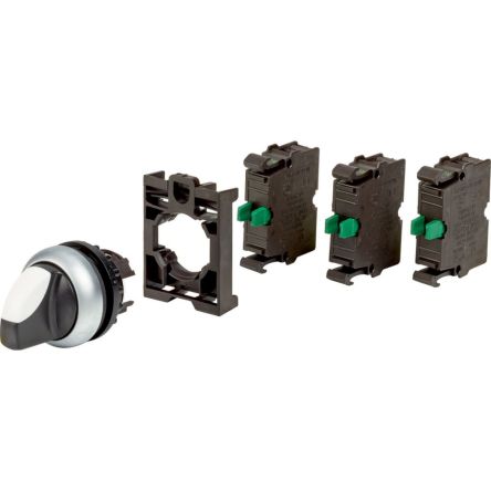 Eaton Toggle Selector Switch - (3 NO) 22.5mm Cutout Diameter 2 Positions [110923 M22-WRK-3K10-BVP]; 230-064
