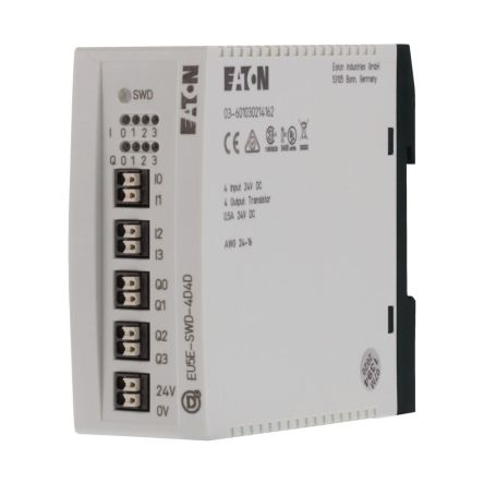 Eaton EU5E Series I/O module for Use with PLC, 24 V dc [116382 EU5E-SWD-4D4D]; 230-221