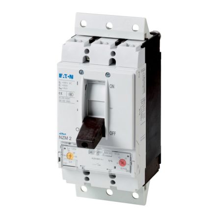 Eaton, Eaton Moeller NZM MCCB Molded Case Circuit Breaker 3P 125A, Breaking Capacity 5 kA, Plug In [113362 NZMH2-M125-SVE]; 230-390