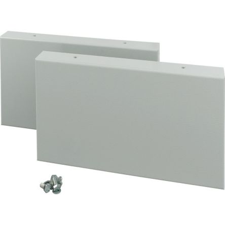 Eaton 1146 Series RAL 7035 Steel Side Plate, 200mm H, 100mm W, 370mm L for Use with Enclosure [114611 XLSPL2SC4]; 230-749