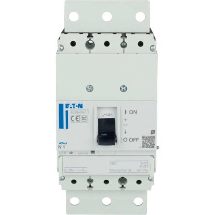 Eaton Switch Disconnector, 3 Pole, 125A Max Current [113731 N1-125-SVE]; 230-889