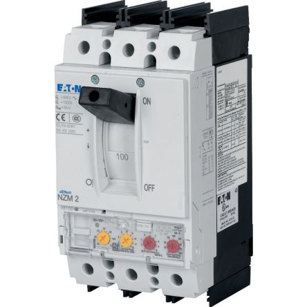 Eaton, Eaton Moeller Series NZM MCCB Molded Case Circuit Breaker 3P 160A, Breaking Capacity 5 kA, Fixed Mount [107847 NZMH2-VE160-BT-NA]; 230-960
