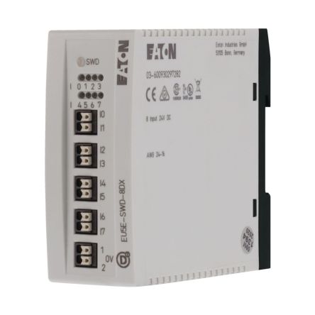 Eaton EU5E Series I/O module for Use with SmartWire-DT, Digital, None, 24 V dc [116381 EU5E-SWD-8DX]; 231-078