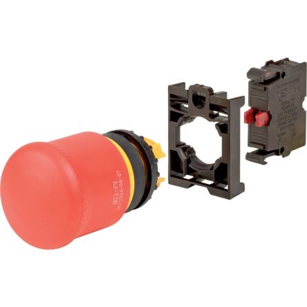 Eaton M22 Series Pull Release Emergency Stop Push Button, 22.5mm Cutout, 1NC, IP66 [110938 M22-PV-K01-BVP]; 231-249