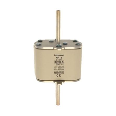Eaton 1.25kA Ceramic Cartridge Fuse, 200 x 102mm [1250NHG4G 500V 1250A NH4 FUSE gG]; 231-270