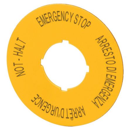 Eaton M22 Series Label Holder for Use with Label, 1 x 60 x 60mm [121372 M22-XBK11]; 231-789