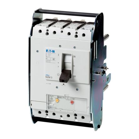 Eaton, Eaton Moeller NZM MCCB Molded Case Circuit Breaker 4P 400A, Breaking Capacity 9 kA, Withdrawable [110878 NZMH3-4-AE400-AVE]; 232-054