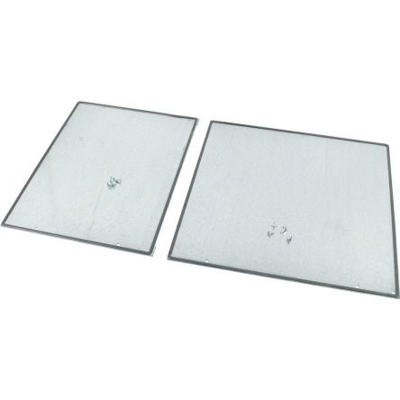 Eaton 1199 Series Stainless Steel Base Plate, 12mm H, 600mm W, 675mm L for Use with Enclosure [119939 XSPBU1208-75-S]; 232-163