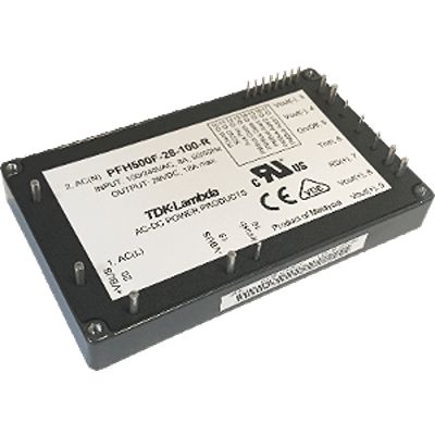 TDK-Lambda AC-DC Power Supply, PFH500F-12-1D0-R, 9.6 → 14.4V dc, 42A, 504W, 1 Output, 85 → 265V ac Input [PFH500F-12-1D0-R]; 235-131