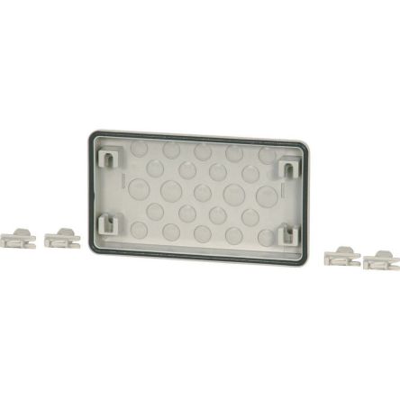 Eaton xEnergy Safety Ci Series Plastic Mounting Plate, 23mm H, 205mm W, 115mm L for Use with 250 mm Enclosure, [088425 FL3-1]; 235-227