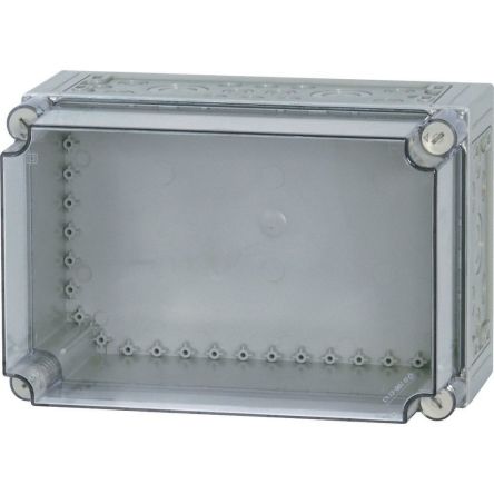 Eaton xEnergy Safety Series Light Grey Plastic General Purpose Enclosure, IP65, IK10, Flanged, Transparent Lid, 250 x [097879 CI43E-200]; 235-244