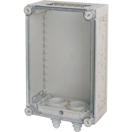 Eaton Eaton xEnergy Series Light Grey Plastic General Purpose Enclosure, IP65, IK10, Transparent Lid, 150 x 180 x 250mm [069774 KST32-125]; 235-277