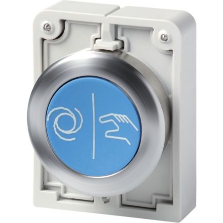 Eaton M30I Series Push Button Switch, Momentary, Spring Return, Panel Mount, 30.5mm Cutout, IP66, IP67, IP69 [188099 M30I-FD-B-X217]; 239-745