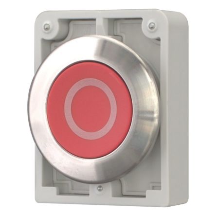 Eaton Series M30 Series Push Button Light Switch, Maintained, Flush Mount, 22.5mm Cutout, IP66, IP67, IP69 [188102 M30I-FDR-R-X0]; 239-746