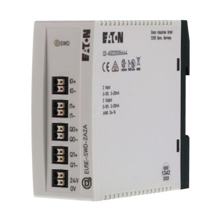 Eaton EU5E Series I/O module for Use with PLC, 24 V dc [144063 EU5E-SWD-2A2A]; 240-168