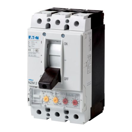 Eaton, Eaton Moeller series NZM MCCB Molded Case Circuit Breaker 3P 100A, Breaking Capacity 5 kA, Plug In [147390 NZMN2-VE100-BT]; 240-175