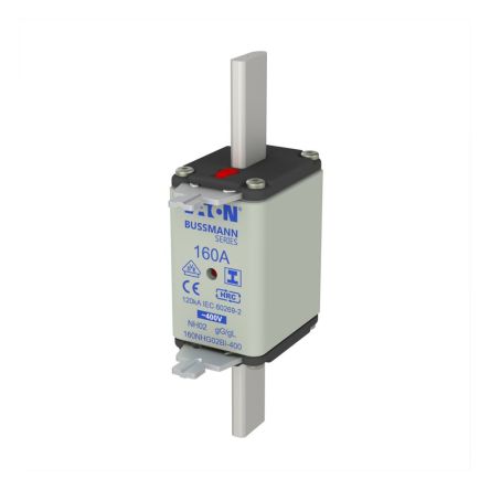 Eaton 160A NH Fuse, 63 x 40 x 150mm, 400V ac [160NHG02BI-400]; 240-195