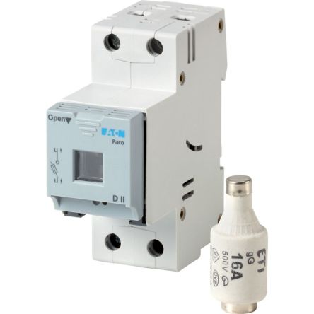 Eaton Fuse Switch Disconnector, 1 Pole, 16A Max Current, 16A Fuse Current [1713611 PHM25-16AFUSE]; 240-230