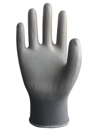 Wonder Grip OP-1300G OPTY Grey Nylon General Purpose General Handling Gloves, Size 11, XXL, Polyurethane Coating [OP1300G1112]; 240-373