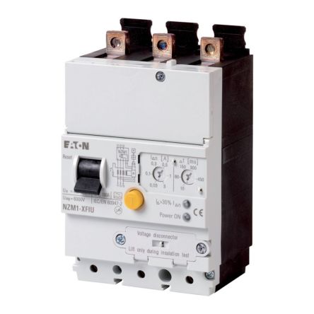 Eaton Eaton Moeller NZM Residual Current Release for use with N(S)1, Three Pole NZM1 [104611 NZM1-XFIU]; 240-650