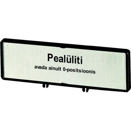 Eaton Label for Use with P3, T5, T5B [186918 ZFS82-P3]; 240-827