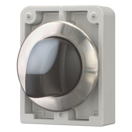 Eaton Series M30 Series 3 Position Selector Switch Head, 30mm Cutout, White Handle [188075 M30I-FWRLK3-W]; 240-855