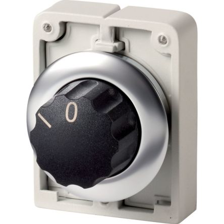 Eaton Series M30 Series 2 Position Selector Switch Head, 30mm Cutout, Black Handle [188134 M30I-FW]; 240-868