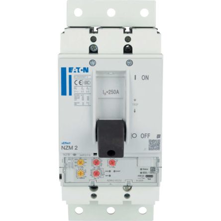 Eaton, Eaton Moeller NZM MCCB Molded Case Circuit Breaker 3P 250A, Breaking Capacity 5 kA, Plug In [191674 NZMH2-VX250-SVE]; 240-943