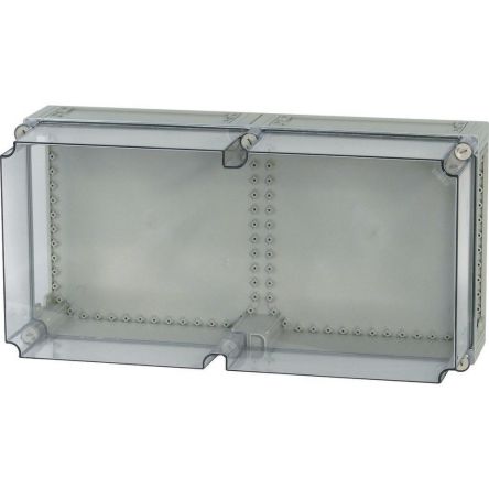 Eaton xEnergy Safety Series Grey Plastic General Purpose Enclosure, IP65, IK10, Flanged, Transparent Lid, 275 x 750 x [083642 CI48-250]; 241-027