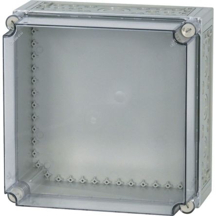 Eaton xEnergy Safety Series Light Grey Plastic General Purpose Enclosure, IP65, IK10, Flanged, Transparent Lid, 375 x [036182 CI44E-200]; 241-066