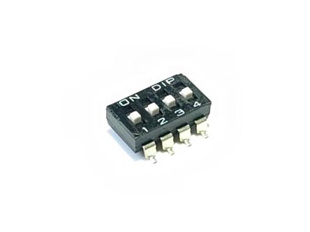 RS PRO 4 Way Surface Mount DIP & SIP Switch SPST [0]; 241-255