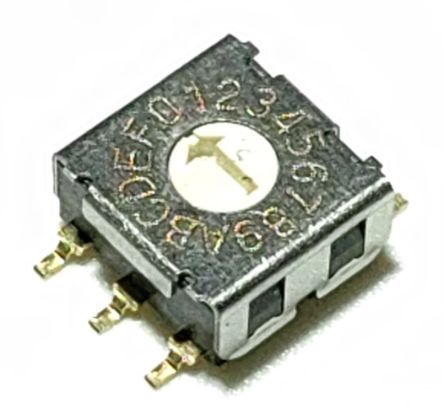 RS PRO 16 Way Surface Mount DIP & SIP Switch SPST, Rotary Actuator [0]; 241-265