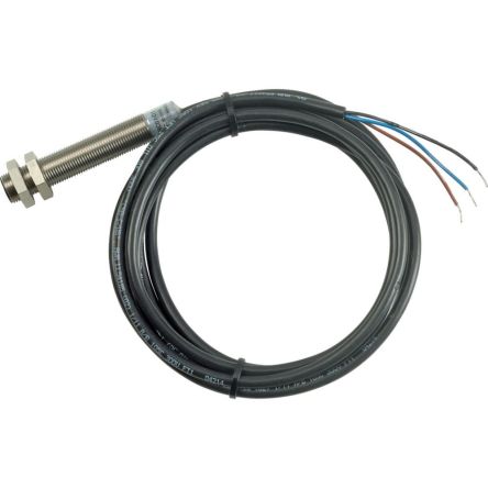 Eaton Inductive Threaded Barrel Proximity Sensor, M12, 4 mm Detection, PNP/NPN NO, 48 V [136205 E59-M12A105C02-D1]; 241-303