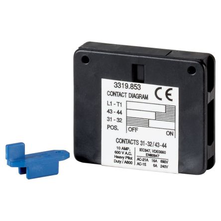 Eaton Auxiliary Contact, 1 Contact, 1NO+1NC, Side Mounting, Top Mounting [1319853 QMAUX1NO+1NC80/100]; 241-389